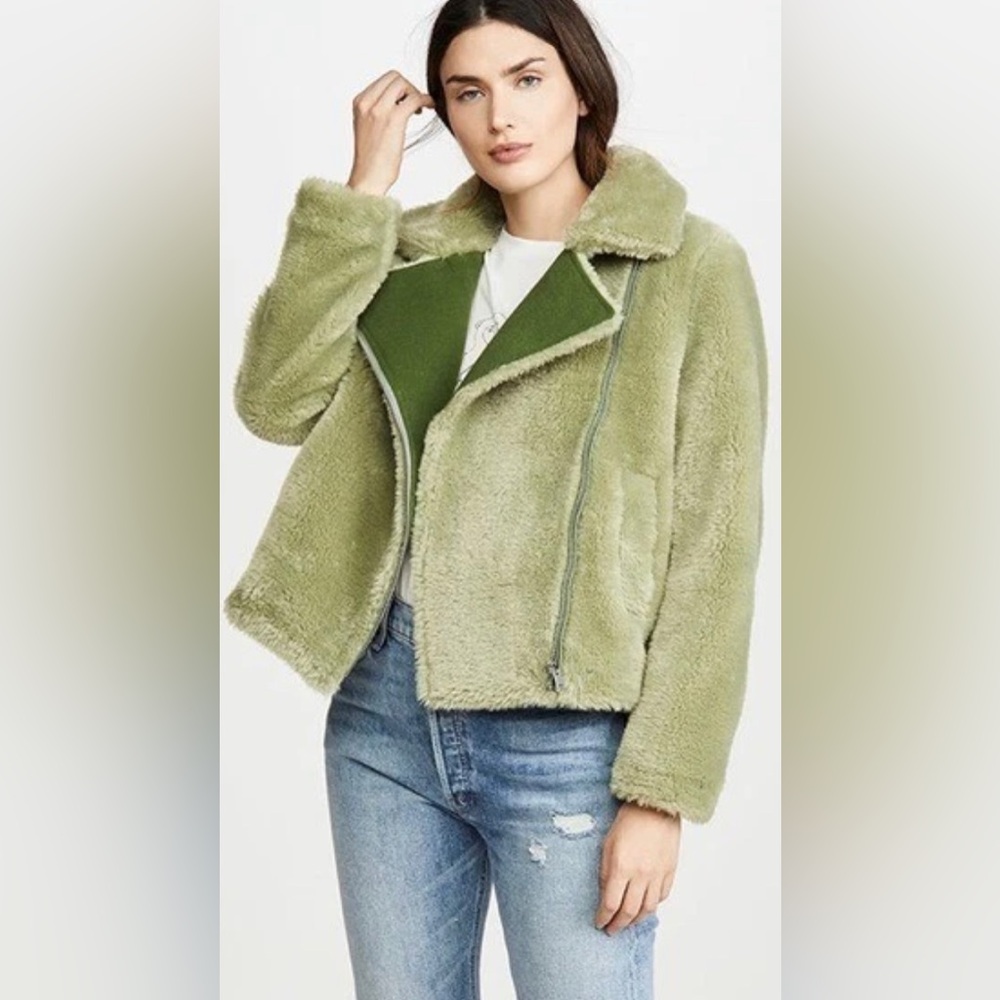 Paul & Joe Sister Faux Fur Teddy Jacket size 36 NWT